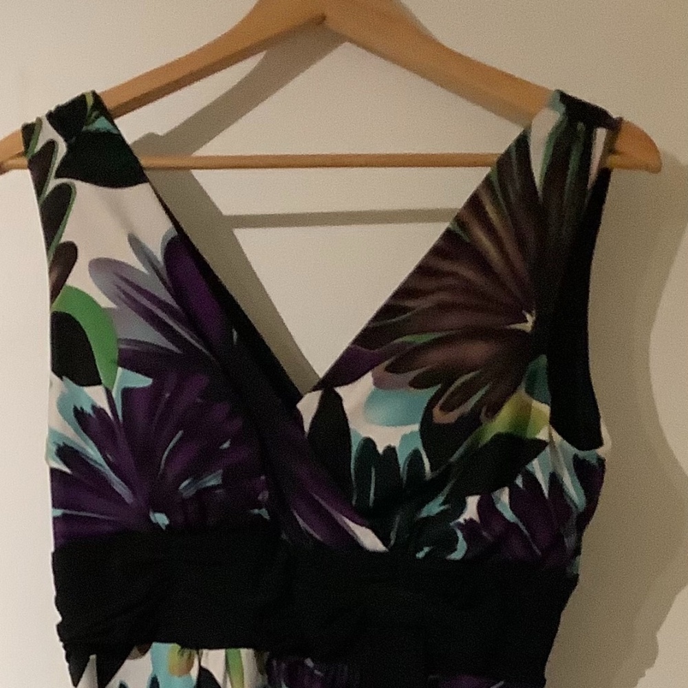 Floral dress. Made by Jessica. Size 10 petite.